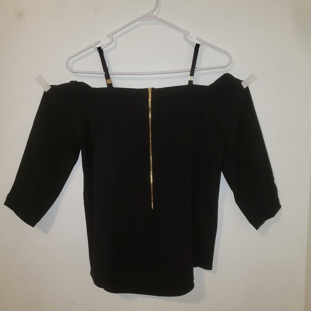 Calvin Klein Black Off Shoulder Tank